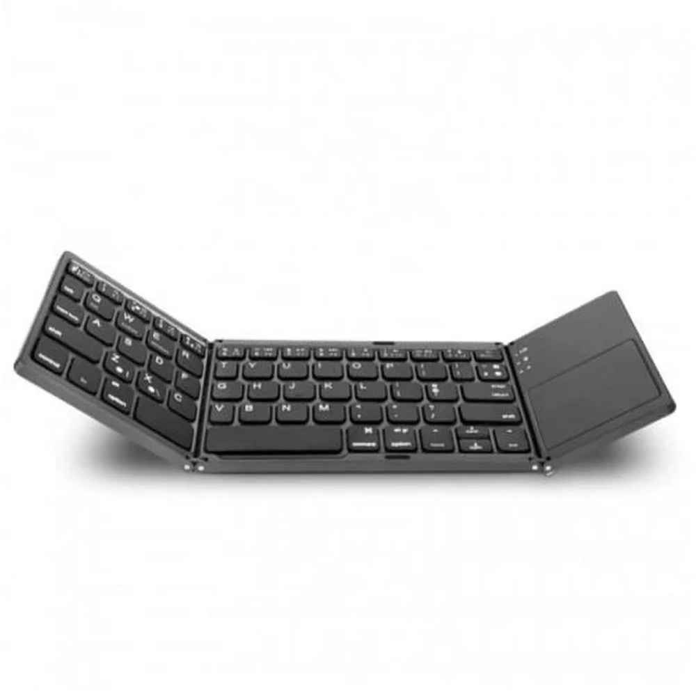 Foldable Bluetooth Keyboard, Folding Portable Wireless Keyboard with Touchpad